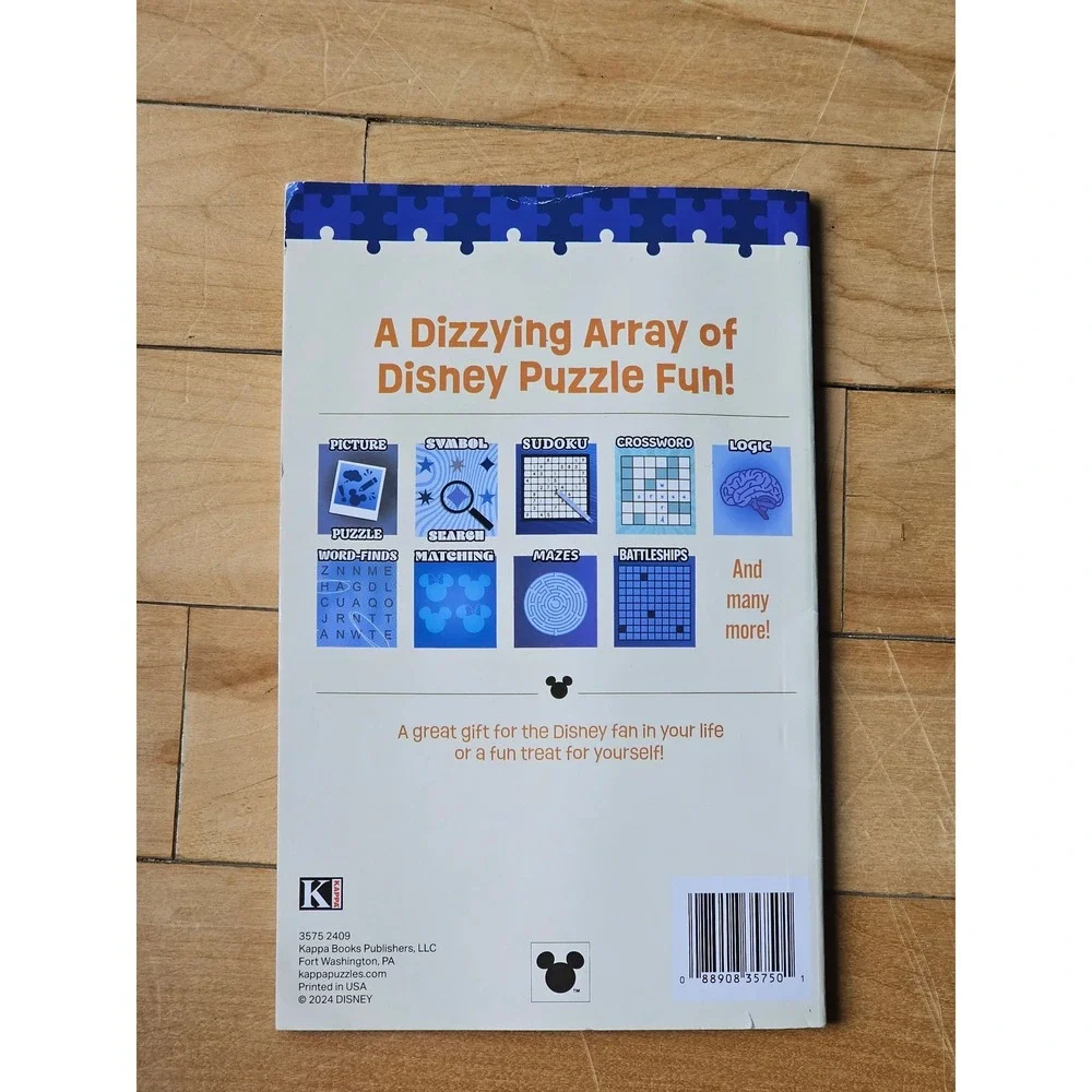 Disney Variety Puzzles & Activities Braintainment Vol 1 Kappa Books Donald Duck